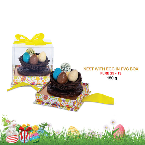 Fabe La Royale Chocolatier-  NEST WITH EGG IN PVC BOX