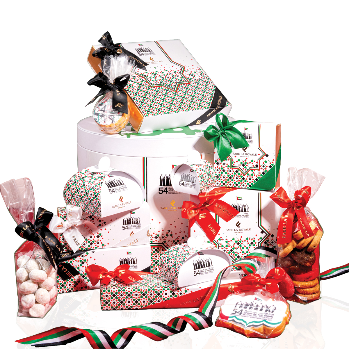 National Day Chocolates Box- Large Round Chocolate Hamper Box