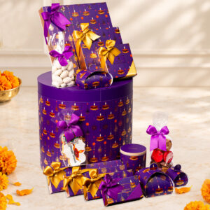 Luxury Diwali chocolate gift box with assorted premium chocolates