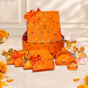 Luxury Diwali chocolate gift box with assorted premium chocolates