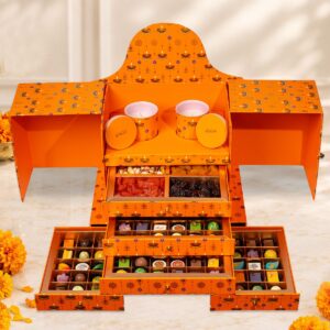 Luxury Diwali chocolate gift box with assorted premium chocolates