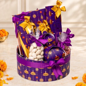 Luxury Diwali chocolate gift box with assorted premium chocolates